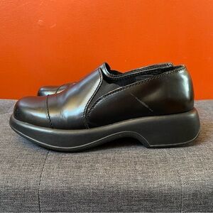 Dansko Y2K Black Leather Clog Slip-on Loafers Size Euro 39/ US 8.5